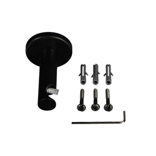 4016318280337 - Gardinenstangenhalter Gardinenstangenhalterungen Gr Ø 16 cm schwarz Gardinenstangenhalter Gardinenstangenhalterungen für Gardinenstangen Ø 16 mm