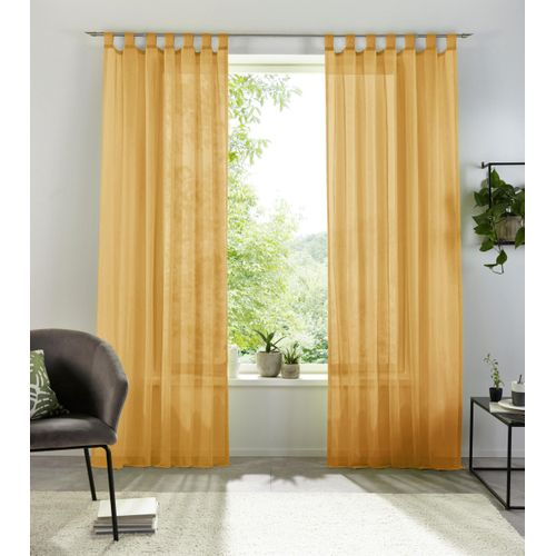 6941446630878 - my home Gardine »XANA mit Ösen Kräuselband oder Schlaufen« (1 St) Bestseller einfarbig 1 bzw 2 Schals pflegeleicht Schal