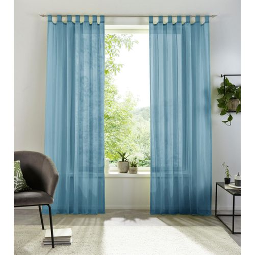 6941446610672 - my home Gardine »XANA mit Ösen Kräuselband oder Schlaufen« (1 St) Bestseller einfarbig 1 bzw 2 Schals pflegeleicht Schal