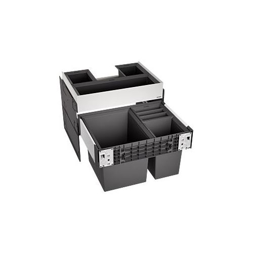 4020684738422 - BLANCO Mülltrennsystem Select II XL 60 3 Mülleimer Orga Kunststoff Stahlblech 600 mm Untermass Gr B H T 40 cm x 47 cm x 57 cm 46 l schwarz Mülltrennsysteme 4020684738422 - BLANCO Mülltrennsystem Select II XL 60 3 Mülleimer Orga Kunststoff Stahlblech 600 mm Untermass Gr B H T 40 cm x 47 cm x 57 cm 46 l schwarz Mülltrennsysteme