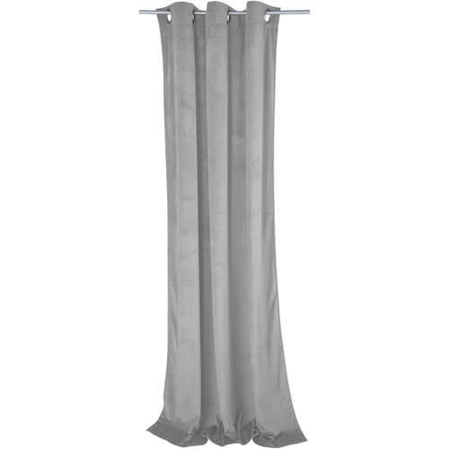 4260478143807 - Vorhang TOM TAILOR HOME FRENCH VELVET Gr 1 grau (hellgrau) B130cm H245cm Wirkware Polyester Gardinen 4260478143807 - Vorhang TOM TAILOR HOME FRENCH VELVET Gr 1 grau (hellgrau) B130cm H245cm Wirkware Polyester Gardinen