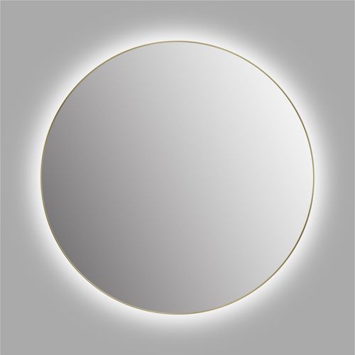 4260671850236 - Spiegel TALOS TALOS CESA gold (goldfarben) B60cm H60cm T25cm Aluminium Spiegel austauschbare LED Beleuchtung Shine in matt Ø 60 cm
