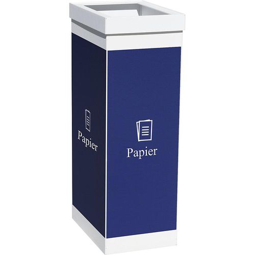 3660141966695 - Wertstoffsammler Kunststoff Paperflow Volumen 60 l Höhe 760 mm Korpus weiß Symbol Papier 3660141966695 - Wertstoffsammler Kunststoff Paperflow Volumen 60 l Höhe 760 mm Korpus weiß Symbol Papier