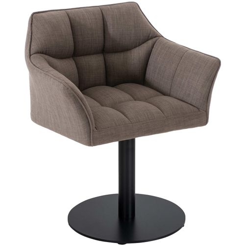 4251756488734 - Loungesessel Damaso I Esszimmerstuhl Mit Kunstleder- Stoff- Filz- Oder Samtbezug I Lounger Mit Schwarzem Metall-Gestell