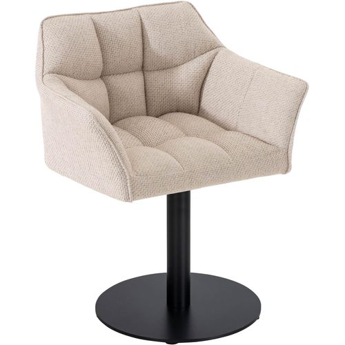 4251756488727 - Loungesessel Damaso I Esszimmerstuhl Mit Kunstleder- Stoff- Filz- Oder Samtbezug I Lounger Mit Schwarzem Metall-Gestell