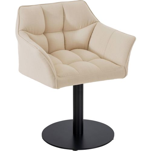 4251756488703 - Loungesessel Damaso I Esszimmerstuhl Mit Kunstleder- Stoff- Filz- Oder Samtbezug I Lounger Mit Schwarzem Metall-Gestell