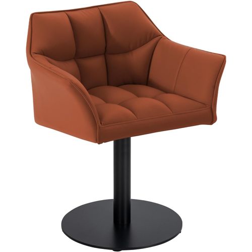 4251756488628 - Loungesessel Damaso I Esszimmerstuhl Mit Kunstleder- Stoff- Filz- Oder Samtbezug I Lounger Mit Schwarzem Metall-Gestell