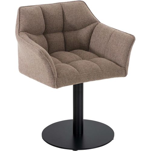 4251756488758 - Loungesessel Damaso I Esszimmerstuhl Mit Kunstleder- Stoff- Filz- Oder Samtbezug I Lounger Mit Schwarzem Metall-Gestell