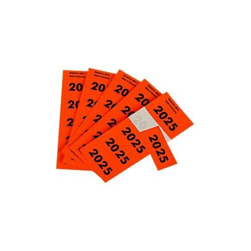 4251898827453 - Etiketten „2025“ selbstklebend B 60 x H 28 mm rot 100 Stück