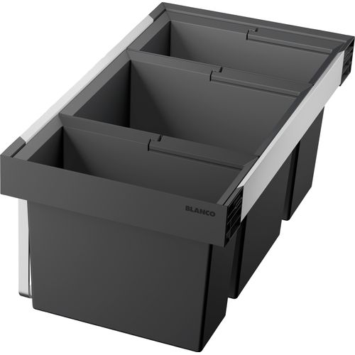4020684710992 - Mülltrennsystem BLANCO Flexon II 80 3 schwarz B40cm H34cm T77cm Kunststoff Mülleimer Kunststoff Stahlblech 800 mm Untermass 4020684710992 - Mülltrennsystem BLANCO Flexon II 80 3 schwarz B40cm H34cm T77cm Kunststoff Mülleimer Kunststoff Stahlblech 800 mm Untermass