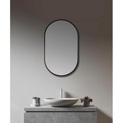 4260671853206 - Dekospiegel TALOS Design Spiegel oval schwarz 45x75 cm schwarz B45cm H75cm T5cm Spiegel 4260671853206 - Dekospiegel TALOS Design Spiegel oval schwarz 45x75 cm schwarz B45cm H75cm T5cm Spiegel
