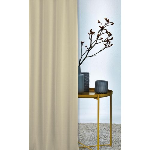4003440184213 - Vorhang APELT ALASKA Gr 1 beige (sand) Gardinen 245cm Ösen 140cm Baumwolle Polyester HxB 245x140 Alaska Ösenschal mit Metallösen B140cm H245cm