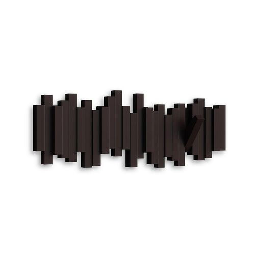 0028295228404 - UMBRA STICKS HOOK ESPRESSO 318211-213 platzsparende Garderobenleiste mit 5 beweglichen Haken 0028295228404 - UMBRA STICKS HOOK ESPRESSO 318211-213 platzsparende Garderobenleiste mit 5 beweglichen Haken