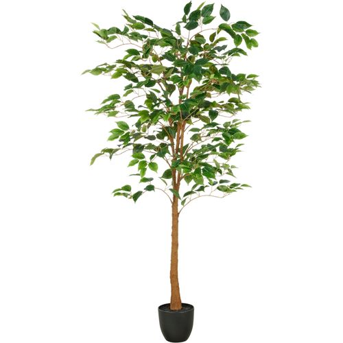 4064118326410 - Kunstbaum CREATIV GREEN Ficus Benjamina grün (hellgrün) H150cm Kunststoff Kunstpflanzen mit naturgetreuem Blattwerk und Stamm 4064118326410 - Kunstbaum CREATIV GREEN Ficus Benjamina grün (hellgrün) H150cm Kunststoff Kunstpflanzen mit naturgetreuem Blattwerk und Stamm