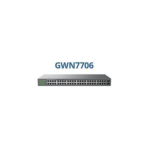 6947273704638 - GWN7706 - Switch - nicht verwaltet - 48 x 10 100 1000 + 2 x Gigabit SFP - Desktop an Rack montierbar 6947273704638 - GWN7706 - Switch - nicht verwaltet - 48 x 10 100 1000 + 2 x Gigabit SFP - Desktop an Rack montierbar