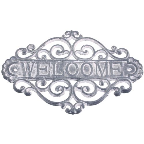 5712750274123 - Chic Living Metallschild »Schild Welcome antique Grau« 5712750274123 - Chic Living Metallschild »Schild Welcome antique Grau«