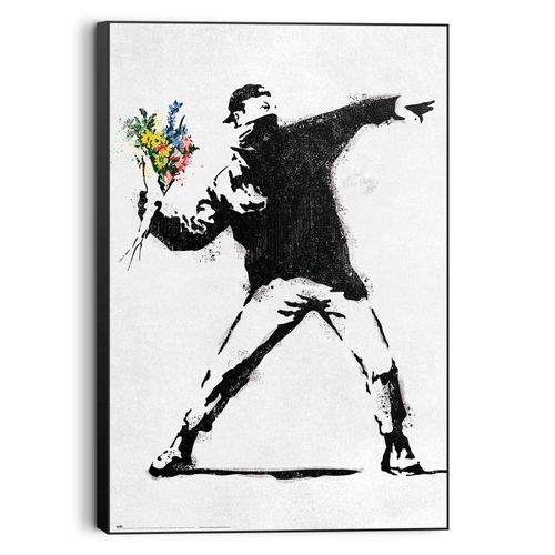 8714597656817 - Bild BANKSY FLOWER BOMBER (BHT 60x90x3 cm) 8714597656817 - Bild BANKSY FLOWER BOMBER (BHT 60x90x3 cm)