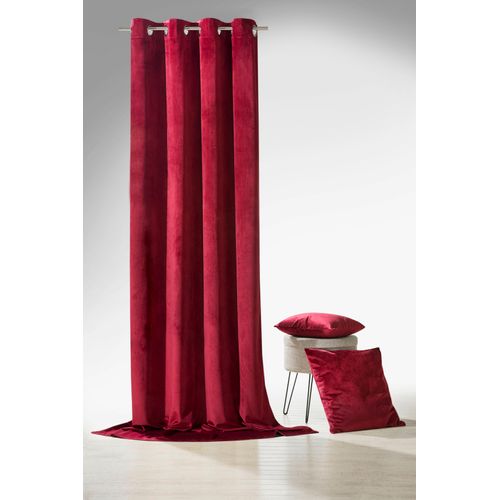 4005385829655 - Vorhang WECKBRODT Valentin Gr 1 rot (rubinrot) B135cm H245cm Sablu00e9 Polyester Gardinen Ösenschal Gardine blickdicht Samt-Optik Velour Unifarben 4005385829655 - Vorhang WECKBRODT Valentin Gr 1 rot (rubinrot) B135cm H245cm Sablu00e9 Polyester Gardinen Ösenschal Gardine blickdicht Samt-Optik Velour Unifarben