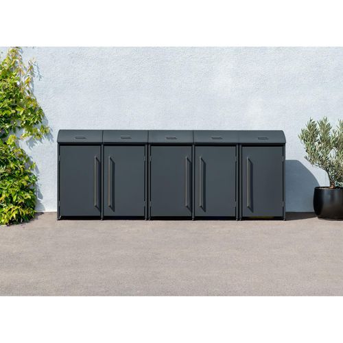 4260280778716 - Mülltonnenbox Moderna 5 5x 240 L Anthrazit 83x350x135cm 4260280778716 - Mülltonnenbox Moderna 5 5x 240 L Anthrazit 83x350x135cm