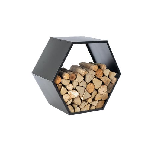 4260280776095 - Stahl Kaminholzregal Biene Schwarz 4260280776095 - Stahl Kaminholzregal Biene Schwarz