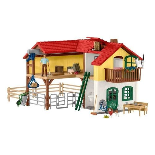 4059433572987 - Farm World 42407 Bauernhaus mit Stall und Tieren Spielfiguren-Set 4059433572987 - Farm World 42407 Bauernhaus mit Stall und Tieren Spielfiguren-Set