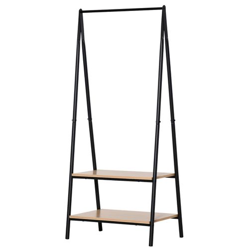 4250871267248 - Homcom - Gaderobenständer Kleiderständer Kleiderstange mit Schuhablage Wäscheständer Metall + Holz Schwarz + Natur 64 x 425 x 149 cm - Natur + 4250871267248 - Homcom - Gaderobenständer Kleiderständer Kleiderstange mit Schuhablage Wäscheständer Metall + Holz Schwarz + Natur 64 x 425 x 149 cm - Natur +