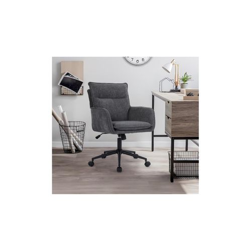 4058166301871 - Bürostuhl aus Webstoff cora - Anthrazit Farbe Anthrazit Bürostuhl Stoff Home Office - Home Deluxe