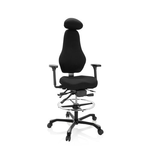 4064323028109 - Arbeitsstuhl Arbeitshocker RESISTIO WORK Stoff mit Armlehnen (höhenverstellbar) hjh OFFICE 4064323028109 - Arbeitsstuhl Arbeitshocker RESISTIO WORK Stoff mit Armlehnen (höhenverstellbar) hjh OFFICE
