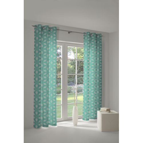 4004567272043 - Vorhang ADAM Retro Floret Gr 1 blau (petrol) Gardinen 145cm Ösen 145cm Baumwolle (Bio-Baumwolle) nachhaltig B145cm H145cm 4004567272043 - Vorhang ADAM Retro Floret Gr 1 blau (petrol) Gardinen 145cm Ösen 145cm Baumwolle (Bio-Baumwolle) nachhaltig B145cm H145cm