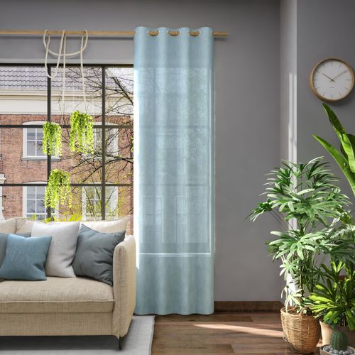 4006470481482 - Vorhang NEUTEX FOR YOU Libre-ECO Gr 1 blau B142cm H245cm Jacquard Polyester Gardinen Nachhaltig 4006470481482 - Vorhang NEUTEX FOR YOU Libre-ECO Gr 1 blau B142cm H245cm Jacquard Polyester Gardinen Nachhaltig