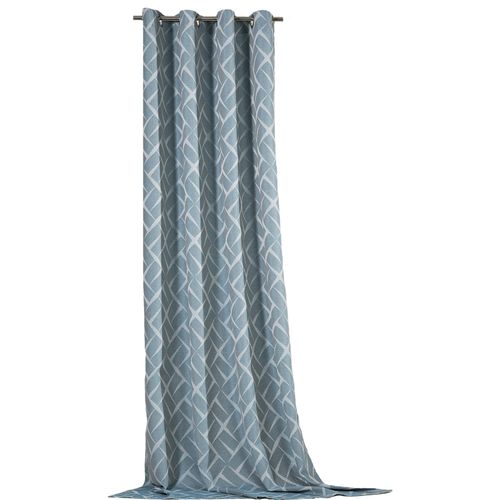 4005385834239 - Vorhang WECKBRODT Jasper Gardinen Gr 245 cm Ösen 140 cm blau (petrol) Landhaus Gardinen blickdicht Jacquard strukturierte Oberfläche mit tollem 3D Effekt 4005385834239 - Vorhang WECKBRODT Jasper Gardinen Gr 245 cm Ösen 140 cm blau (petrol) Landhaus Gardinen blickdicht Jacquard strukturierte Oberfläche mit tollem 3D Effekt