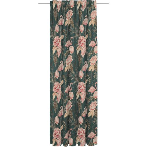 4004567313753 - Vorhang ADAM Eden Gardinen Gr 255 cm Multifunktionsband 142 cm grün (dunkelgrün) Esszimmergardinen nachhaltig aus Bio-Baumwolle