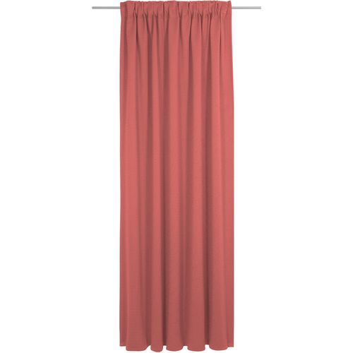 4004567311711 - Vorhang ADAM Uni Collection light Gr 3 rot B142cm H225cm Jacquard Baumwolle Gardinen nachhaltig aus Bio-Baumwolle
