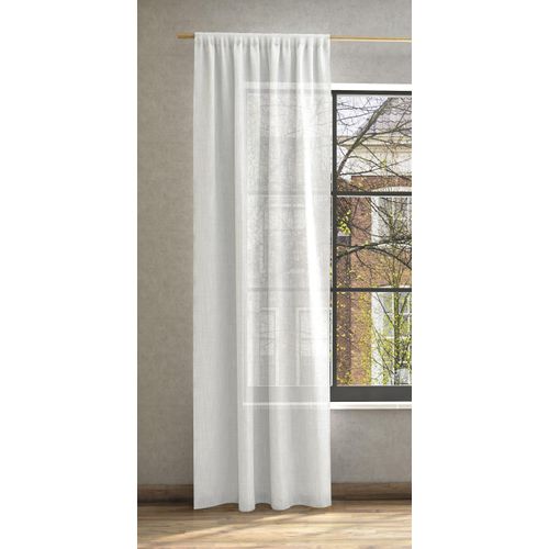 4006470485398 - Vorhang NEUTEX FOR YOU Mara-ECO Gardinen Gr 245 cm Stangendurchzug 144 cm weiß (wollweiß) Stangendurchzug Nachhaltig