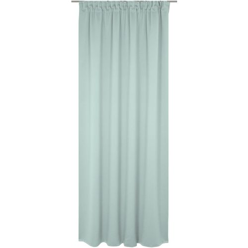 4004567314521 - Vorhang ADAM Uni Collection Gardinen Gr 175 cm Multifunktionsband 142 cm blau (hellblau) Esszimmergardinen nachhaltig aus Bio-Baumwolle