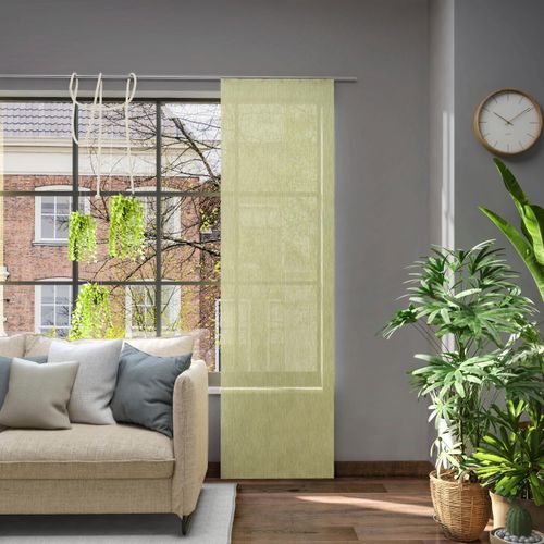 4006470515187 - Schiebegardine NEUTEX FOR YOU Libre-ECO grün B60cm H195cm Jacquard Polyester Gardinen Nachhaltig nach Maß 4006470515187 - Schiebegardine NEUTEX FOR YOU Libre-ECO grün B60cm H195cm Jacquard Polyester Gardinen Nachhaltig nach Maß