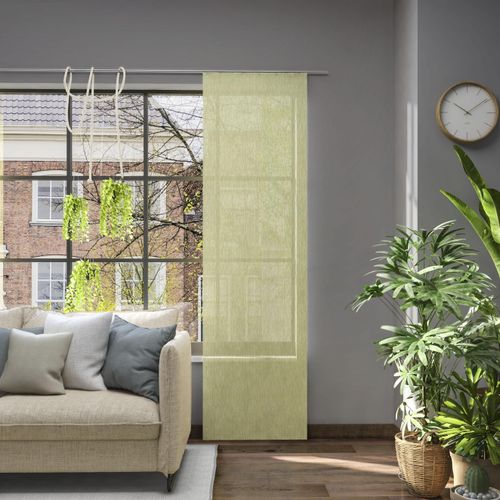 4006470515309 - Schiebegardine NEUTEX FOR YOU Libre-ECO grün B60cm H215cm Jacquard Polyester Gardinen Nachhaltig nach Maß