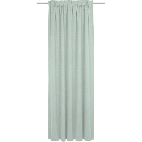 4004567315788 - Vorhang ADAM Scribble Gardinen Gr 175 cm Multifunktionsband 142 cm blau (petrol) Esszimmergardinen nachhaltig aus Bio-Baumwolle