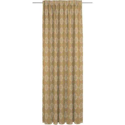 4004567310097 - Vorhang ADAM Romantic Puligny Gardinen Gr 175 cm Multifunktionsband 142 cm gelb (curry) Esszimmergardinen nachhaltig aus Bio-Baumwolle