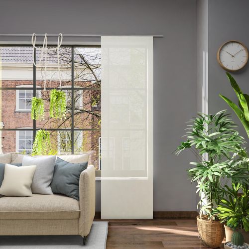 4006470481420 - Schiebegardine NEUTEX FOR YOU Libre-ECO Gr 1 beige (creme) B60cm H245cm Jacquard Polyester Gardinen Nachhaltig 60 x 245 cm (B x H)