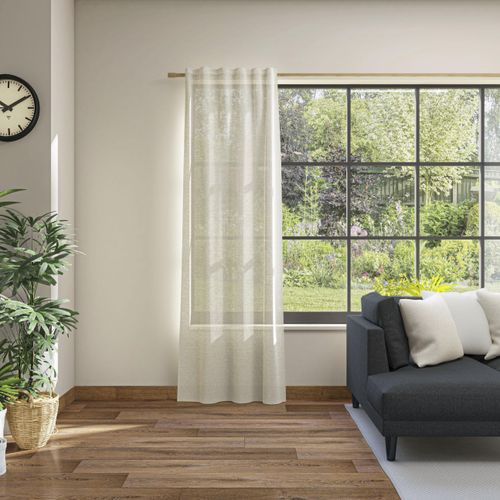 4006470491931 - Gardine HEINE HOME Gardinen Gr 245 cm Multifunktionsband 145 cm beige (natur) Halbtransparente Gardinen
