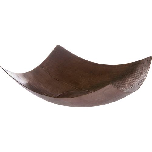 4250965959462 - Dekoschale MYFLAIR MÖBEL & ACCESSOIRES Dekoschalen Gr B H T 39 cm x 13 cm x 39 cm braun Dekoschalen Dekotabletts Schale braun aus Metall eckig modernes Design Wohnzimmer
