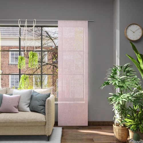 4006470481376 - Schiebegardine NEUTEX FOR YOU Libre-ECO Gr 1 lila (flieder) B60cm H245cm Jacquard Polyester Gardinen Nachhaltig 60 x 245 cm (B x H)