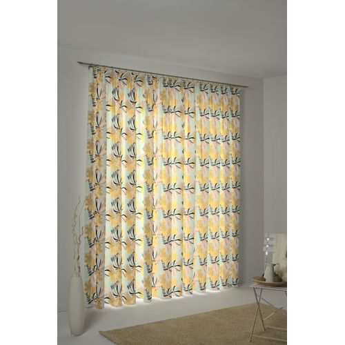 4004567287481 - Vorhang ADAM Jungle Gr 1 bunt (gelb türkis) Gardinen 145cm Kräuselband 145cm Baumwolle (Bio-Baumwolle) nachhaltig B145cm H145cm 4004567287481 - Vorhang ADAM Jungle Gr 1 bunt (gelb türkis) Gardinen 145cm Kräuselband 145cm Baumwolle (Bio-Baumwolle) nachhaltig B145cm H145cm