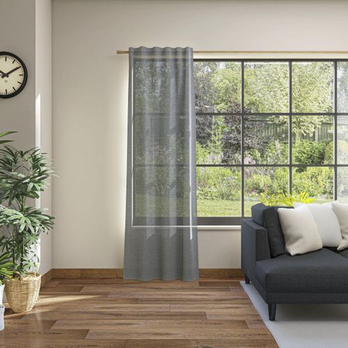 4006470490729 - Vorhang NEUTEX FOR YOU Alora Eco Gr 1 grau (anthrazit) B144cm H245cm Baumwolle Polyester Gardinen Nachhaltig