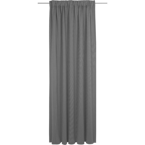 4004567312244 - Vorhang ADAM Uni Collection light Gr 1 schwarz (schwarz beige) Gardinen 145cm Multifunktionsband 142cm Baumwolle nachhaltig aus Bio-Baumwolle B142cm H145cm