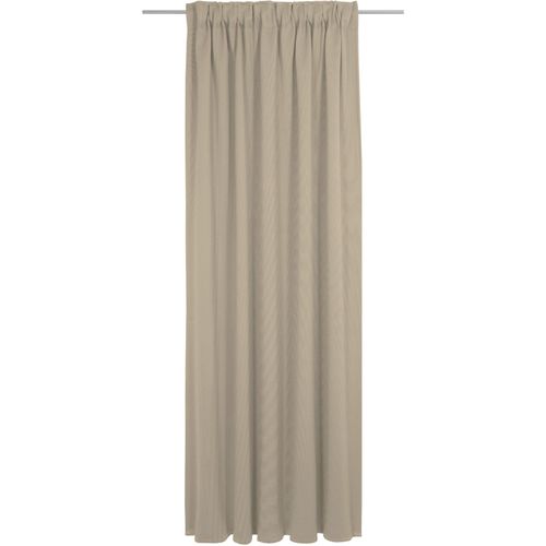 4004567312893 - Vorhang ADAM Uni Collection Gardinen Gr 175 cm Multifunktionsband 142 cm braun (hellbraun) Esszimmergardinen nachhaltig aus Bio-Baumwolle