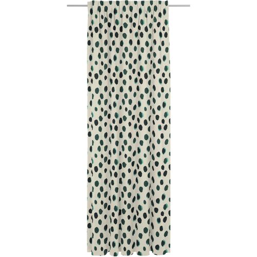4004567315498 - Vorhang ADAM Dots Gardinen Gr 255 cm Multifunktionsband 142 cm grün Esszimmergardinen nachhaltige Materialien