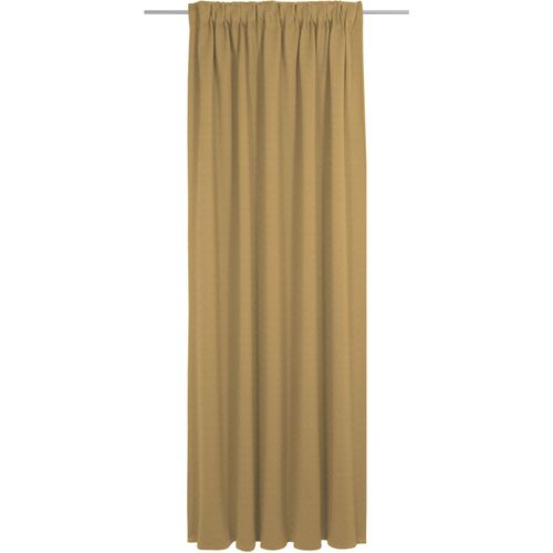 4004567312343 - Vorhang ADAM Uni Collection Gr 1 gelb (curry) Gardinen 145cm Multifunktionsband 142cm Baumwolle nachhaltig aus Bio-Baumwolle B142cm H145cm