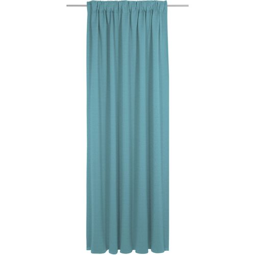 4004567314408 - Vorhang ADAM Uni Collection Gardinen Gr 255 cm Multifunktionsband 142 cm blau (türkis) Esszimmergardinen nachhaltig aus Bio-Baumwolle